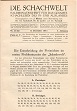 DIE SCHACHWELT / 1911 vol 1, no 21/22